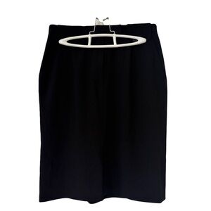 Vintage black wool natural fibers mini skirt size 6
